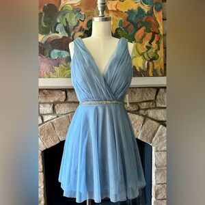 Prom Dress Light Blue Size 3 NWT